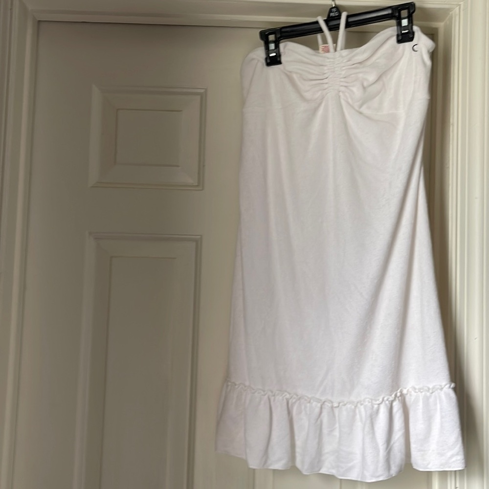 Girls large (11/13) white coverup.